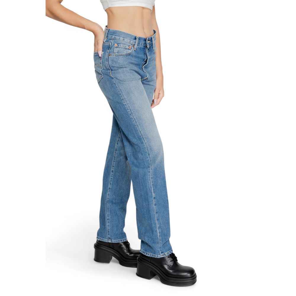 Replay Blue Cotton Mom Jean