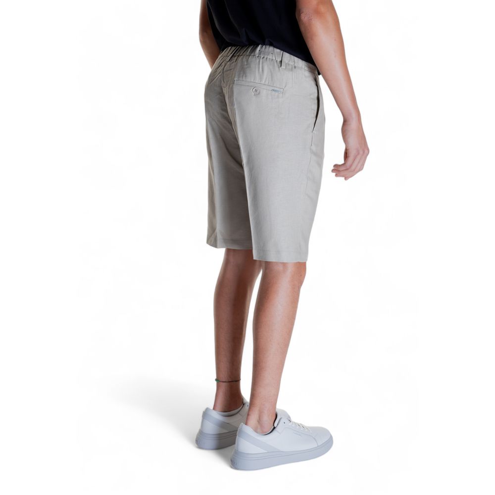 Antony Morato Beige Linen Bermuda Shorts