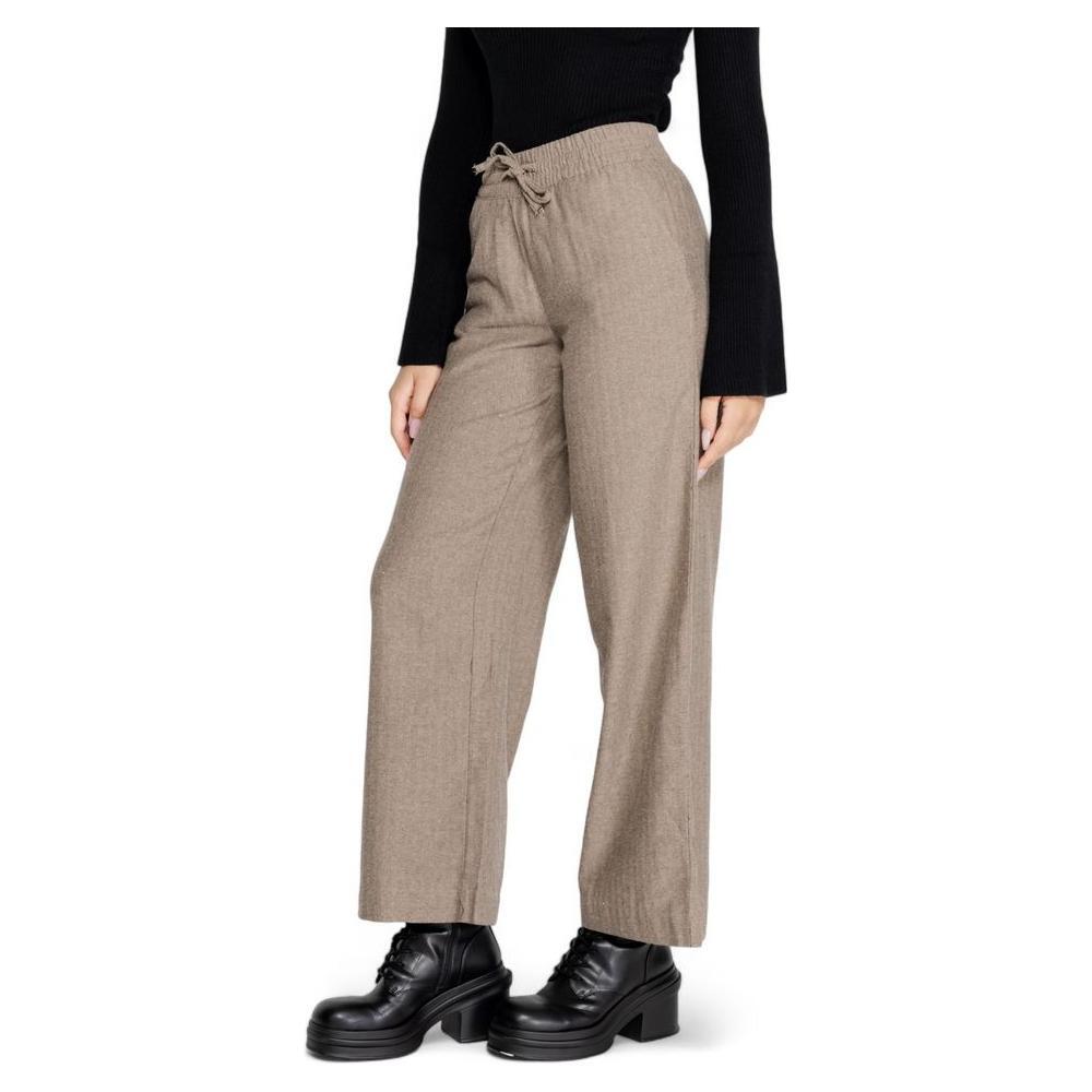 Jacqueline De Yong Brown Cotton Pant JA-14835300736-M/32