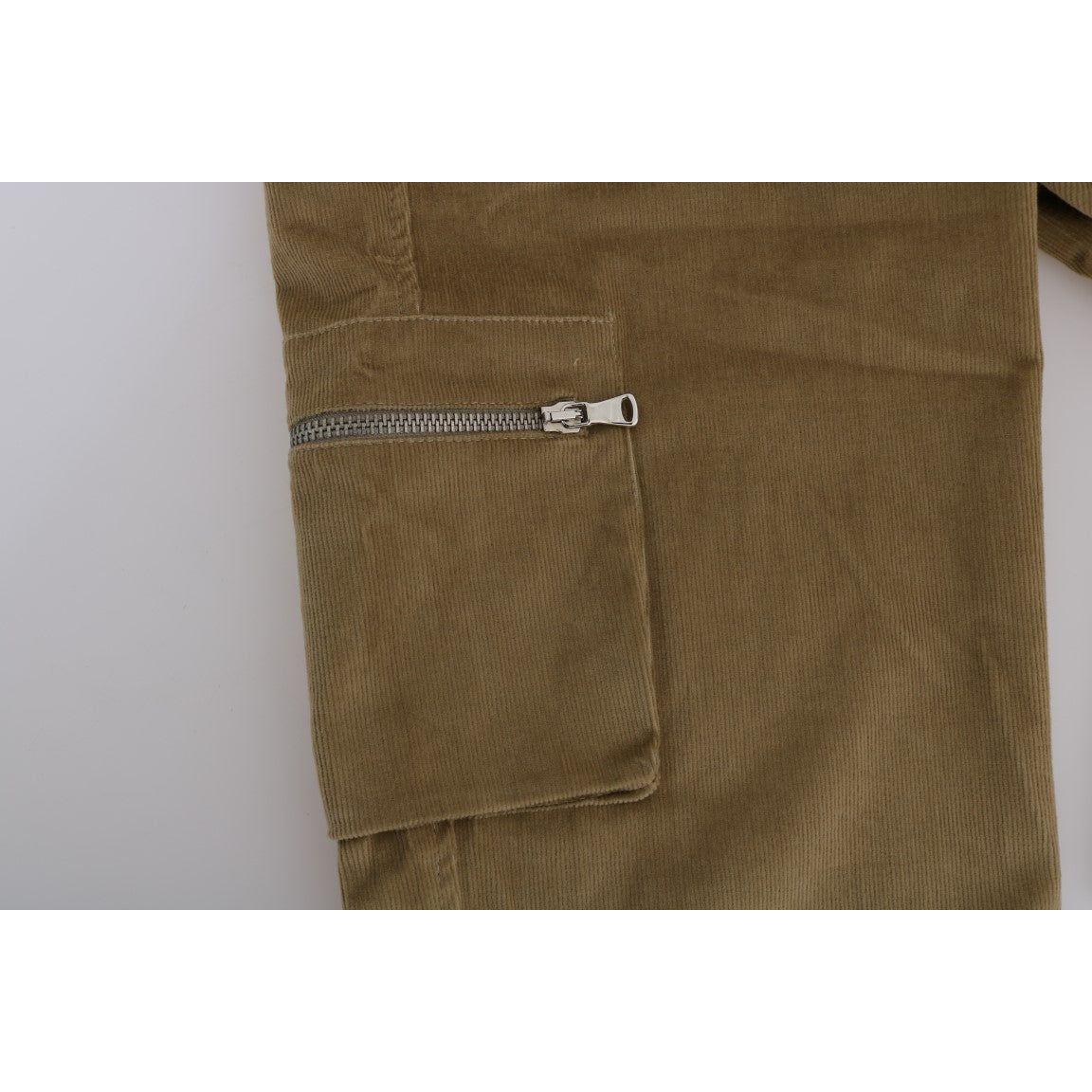 Ermanno Scervino Beige Cotton Corduroys Pants