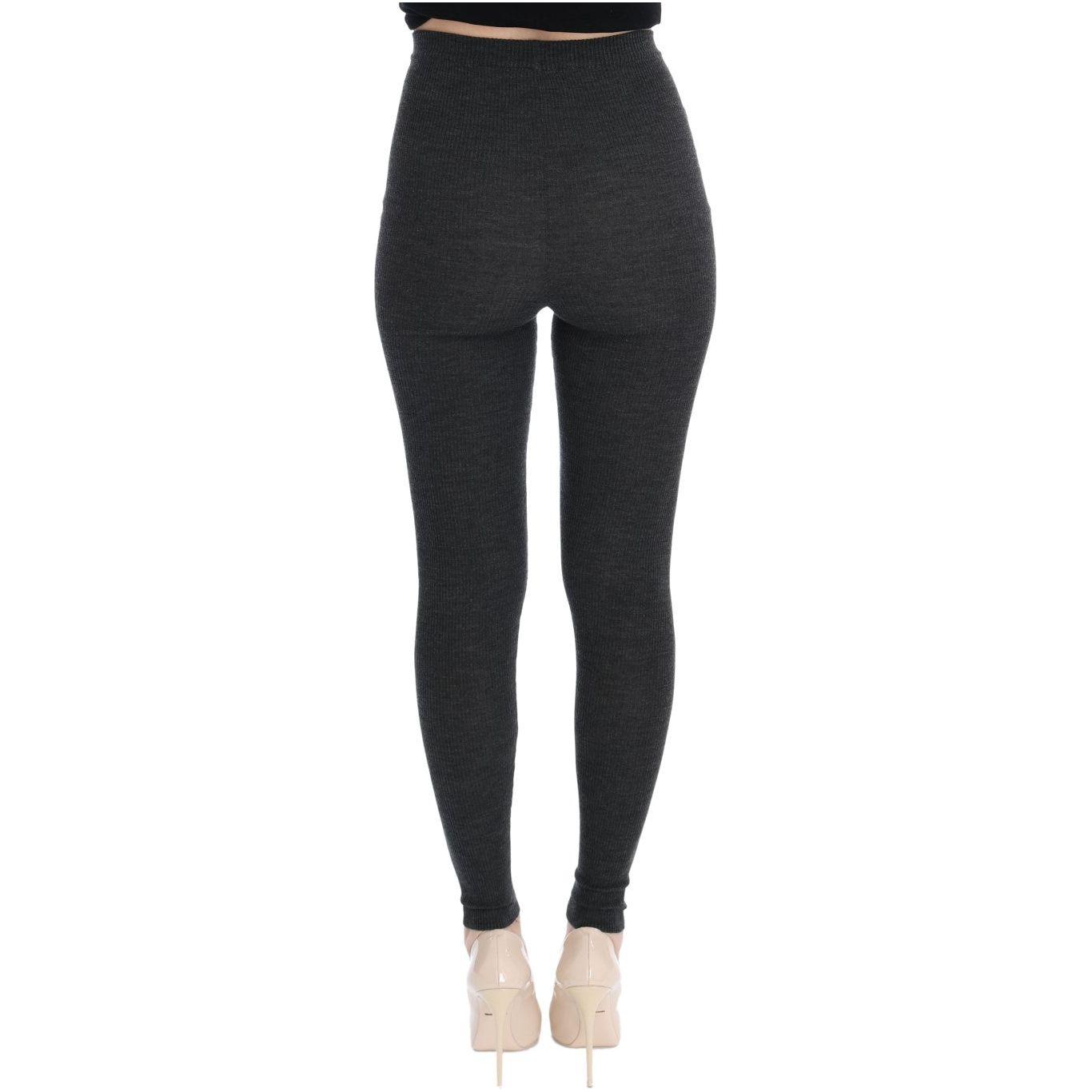 Dolce & Gabbana Gray Wool Stretch Tights SIG32067-3