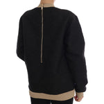 Dolce & Gabbana Black Fairy Tale Brocade Zipper Sweater TSH1744-1