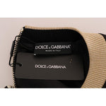 Dolce & Gabbana Black Fairy Tale Brocade Zipper Sweater TSH1744-1