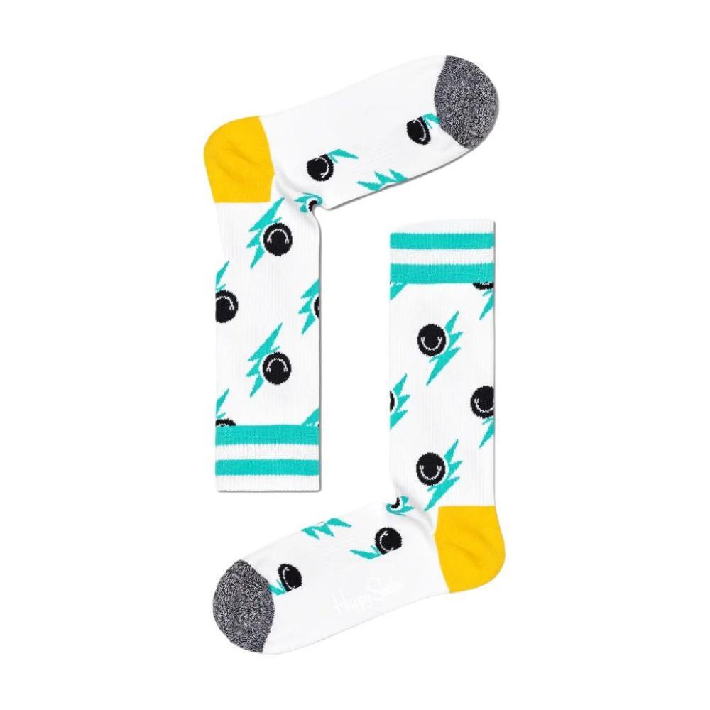 Happy Socks White Cotton Sock