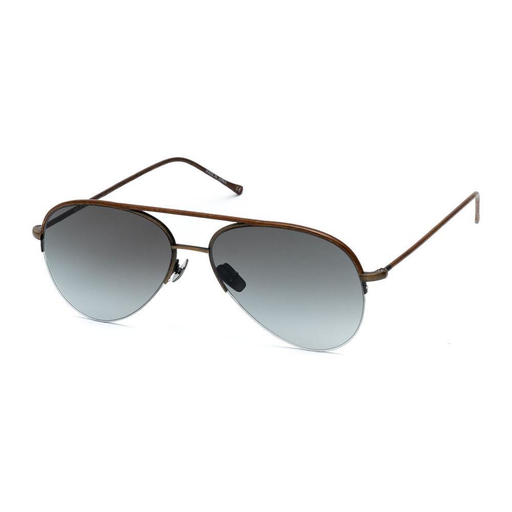 Belstaff Brown Stainless Steel Sunglasses BEPHOENIXMARRONLEATHERWAC