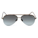 Belstaff Brown Stainless Steel Sunglasses BEPHOENIXMARRONLEATHERWAC