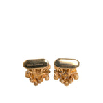 Dolce & Gabbana Gold Tone 925 Sterling Silver Crystal Cufflink