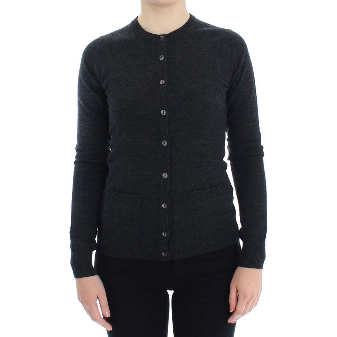 Dolce & Gabbana Gray Wool Button Cardigan Sweater SIG13356-2