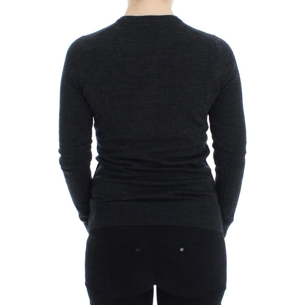 Dolce & Gabbana Gray Wool Button Cardigan Sweater SIG13356-2