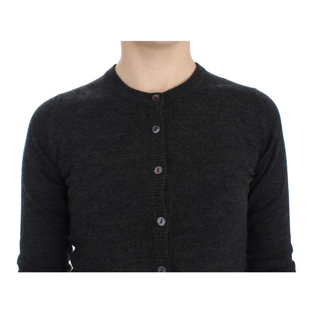 Dolce & Gabbana Gray Wool Button Cardigan Sweater SIG13356-2