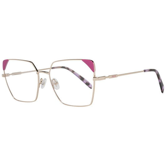 Emilio Pucci Rose Gold Metal & Plastic Glasses (Frames)