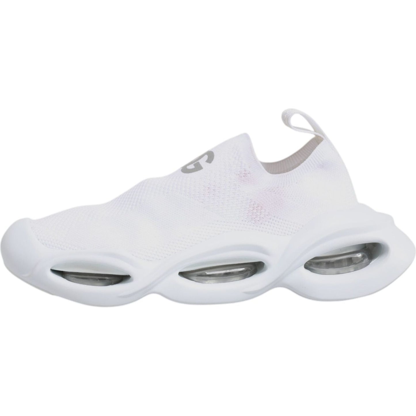 Dolce & Gabbana White Slip On Wave Low Top Sneakers Shoes LA12442-35