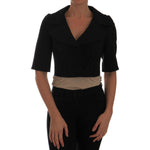 Dolce & Gabbana Black Short Croped Jacket Blazer TSH2409-36