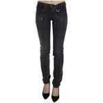 John Galliano Grey Washed Low Waist Zipper Side Skinny Denim Jeans PAN70453-W26
