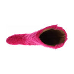 Dolce & Gabbana Pink Lamb Fur Leather Flat Boots Shoes LA2105-38