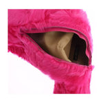 Dolce & Gabbana Pink Lamb Fur Leather Flat Boots Shoes LA2105-38