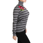Dolce & Gabbana Gray Cashmere Silk Turtleneck Sweater TSH2985-38