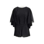 Saint Laurent Silk crepe Playsuit SA-817868Y115W1000-IT36 | XS