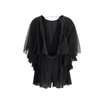 Saint Laurent Silk crepe Playsuit SA-817868Y115W1000-IT36 | XS