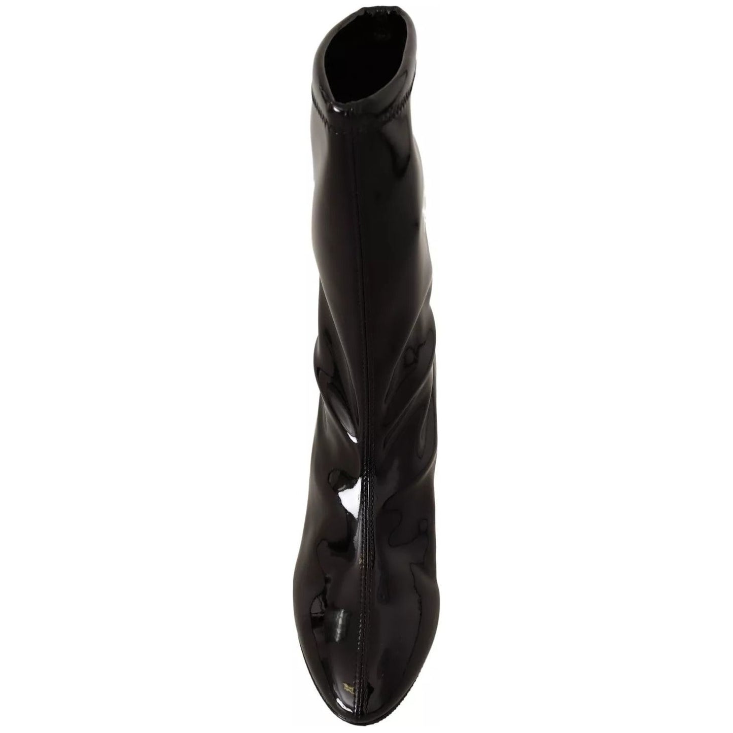 Stuart Weitzman Black Patent Leather High Heels Boots Shoes LA9472-37
