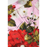 Dolce & Gabbana Pink Floral Print High Waist Hotpants Short SKI2082-36
