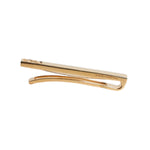 Dolce & Gabbana Gold Tone Brass Logo Branded Tie Clip Bar