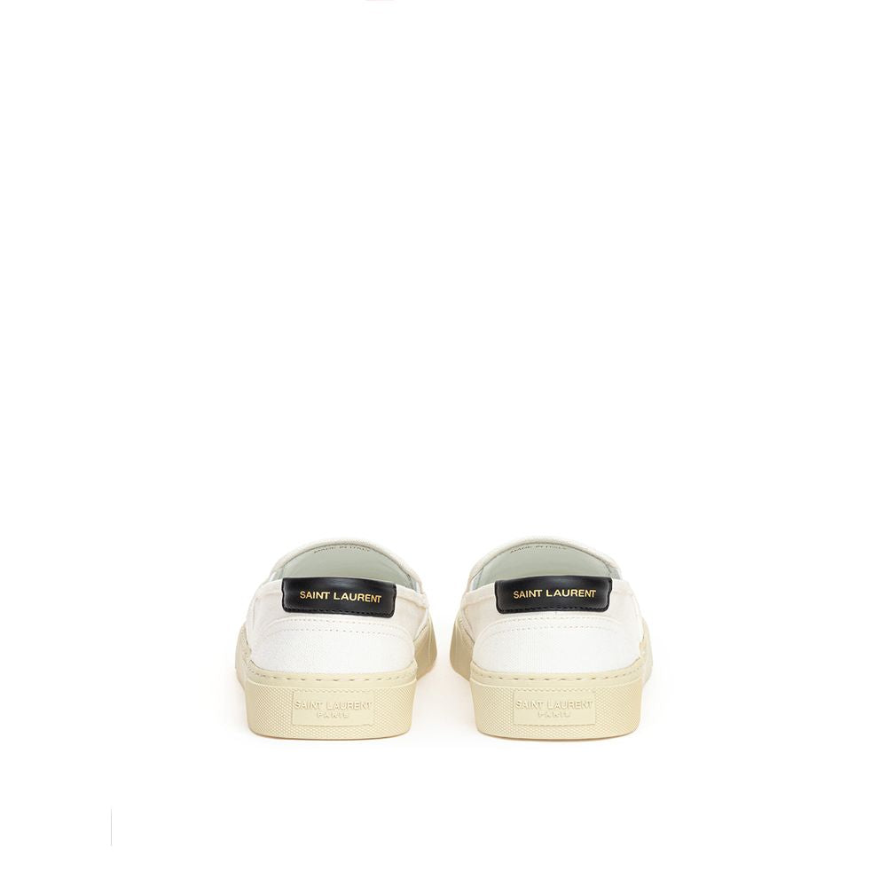Saint Laurent White Cotton Sneaker SA-4825666-EU35.5/US5.5