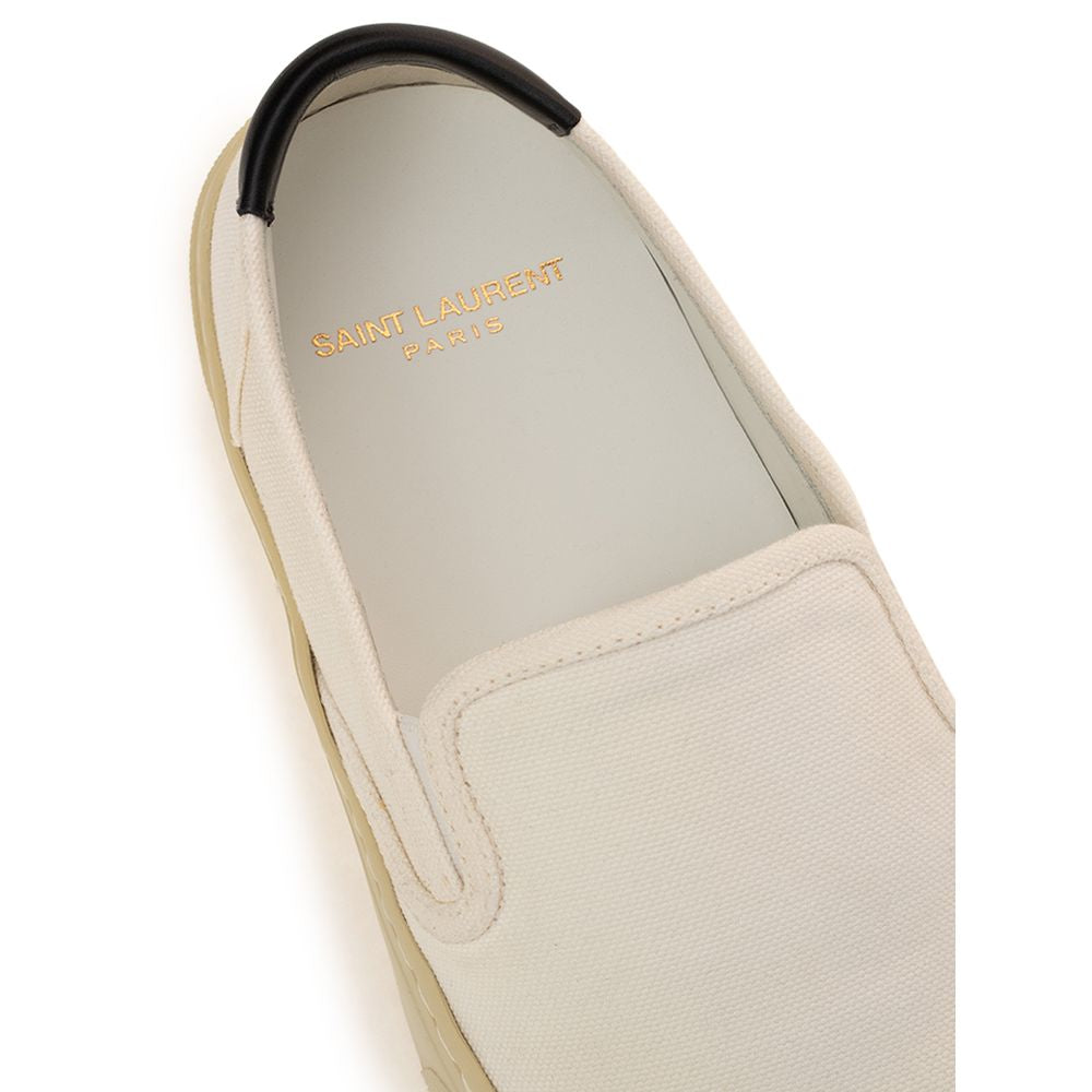 Saint Laurent White Cotton Sneaker SA-4825666-EU35.5/US5.5