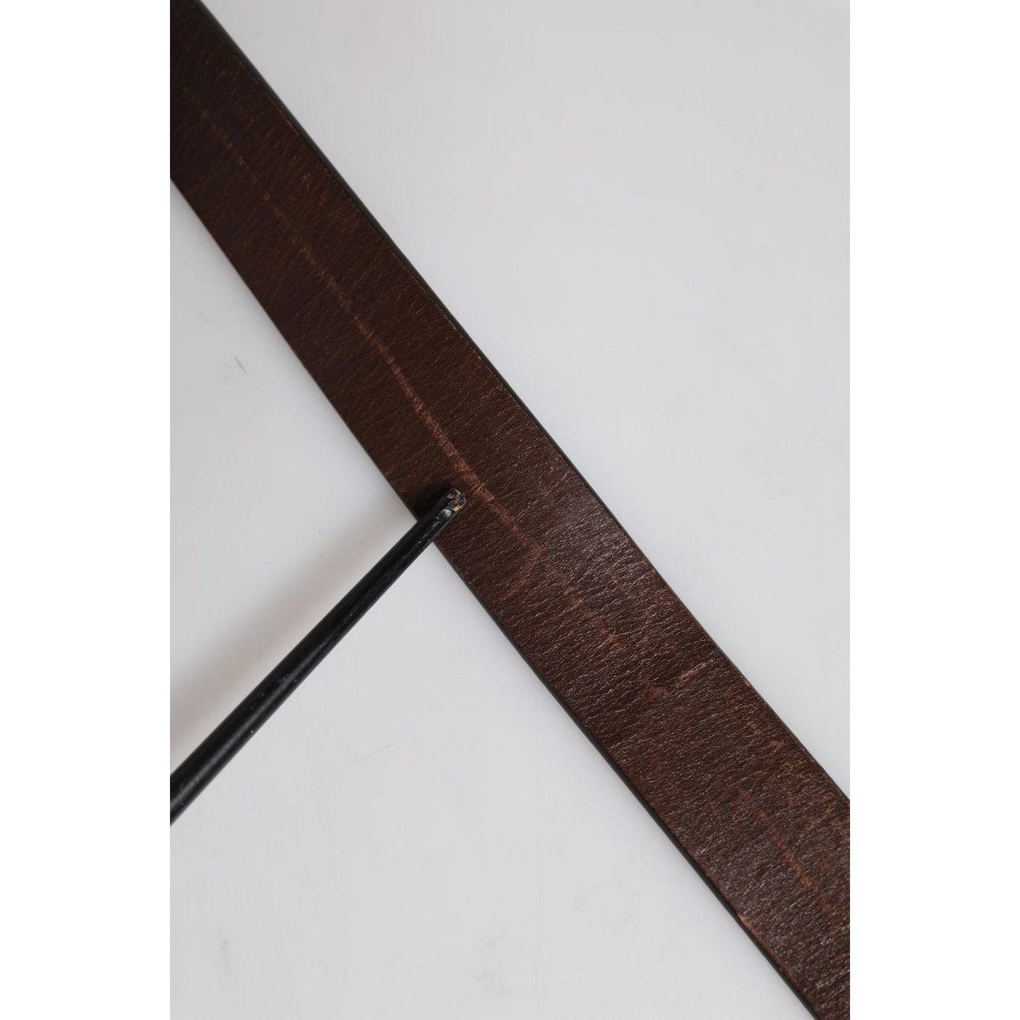 Dolce & Gabbana Brown Solid Leather Classic Waist Buckle Belt