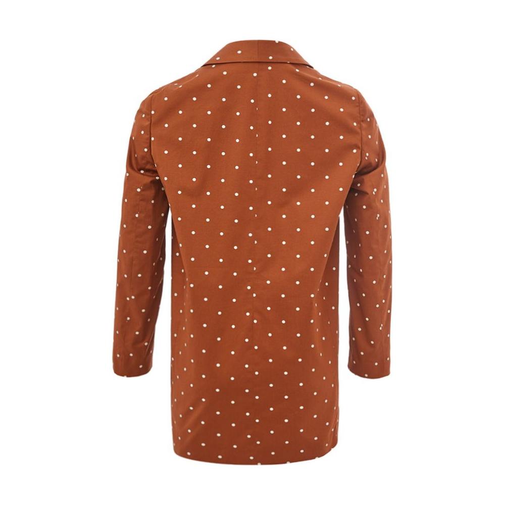 Lardini Chic Cotton Brown Jacket for the Modern Woman LA-1070664-IT38|XS