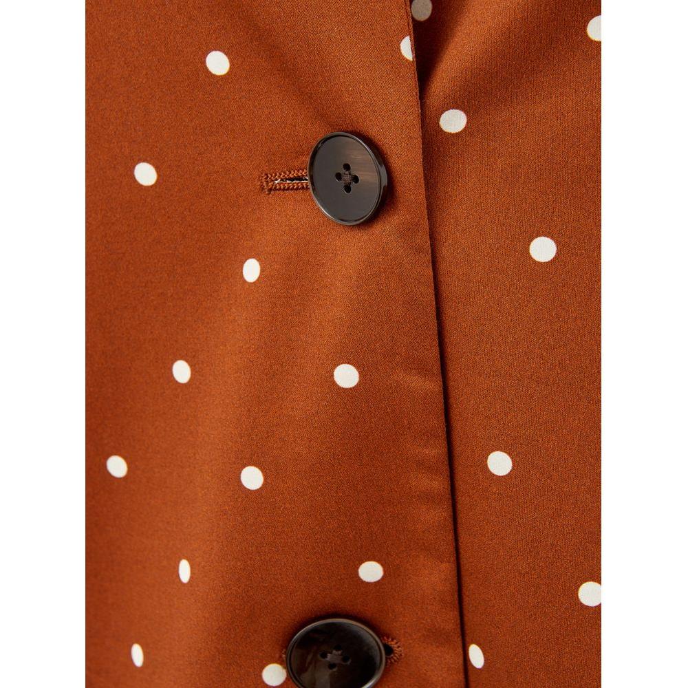 Lardini Chic Cotton Brown Jacket for the Modern Woman LA-1070664-IT38|XS