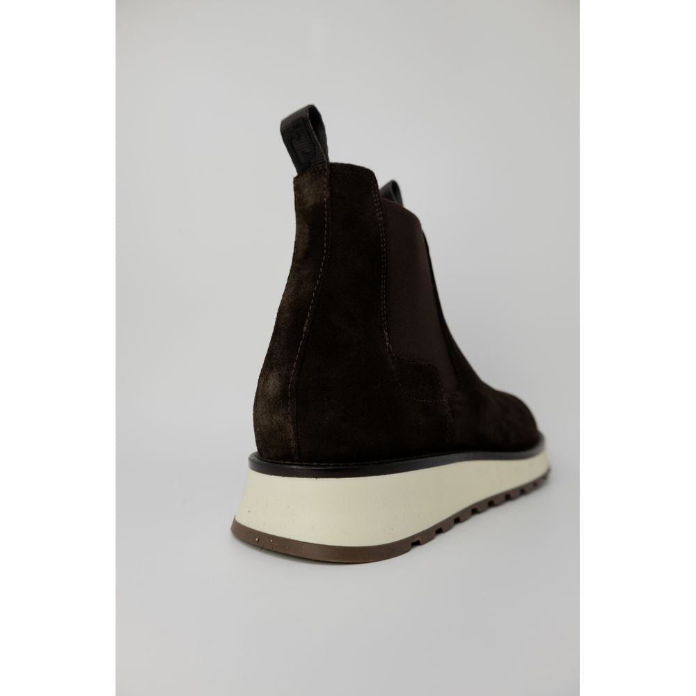 Liu Jo Brown Suede Leather Boot LI-13169900140-EU44/US11