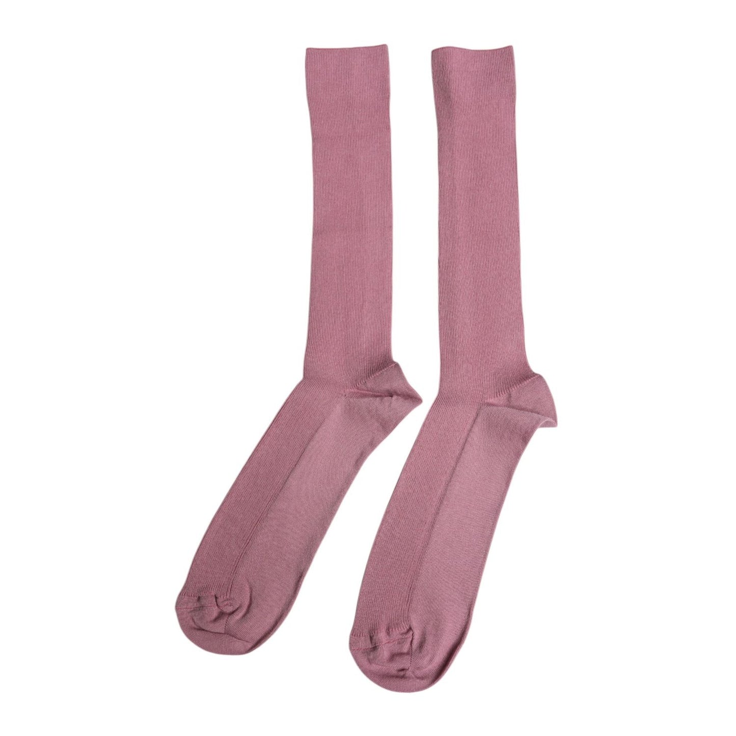 Dolce & Gabbana Rose Pink Cotton Over The Calf Socks