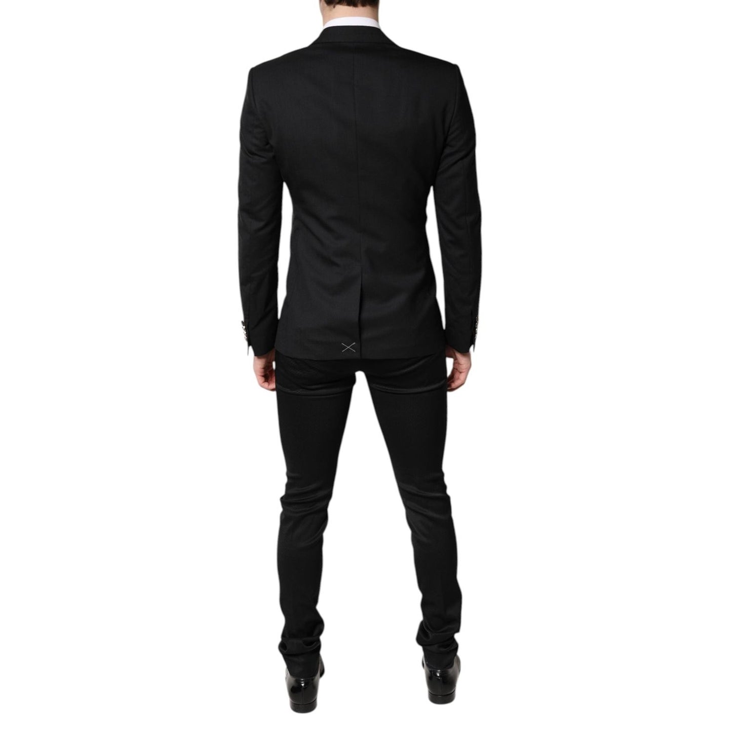 Dolce & Gabbana Black Single Breasted Formal Blazer with Vest KOS2271-46