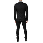 Dolce & Gabbana Black Single Breasted Formal Blazer with Vest KOS2271-46