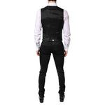 Dolce & Gabbana Black Single Breasted Formal Blazer with Vest KOS2271-46