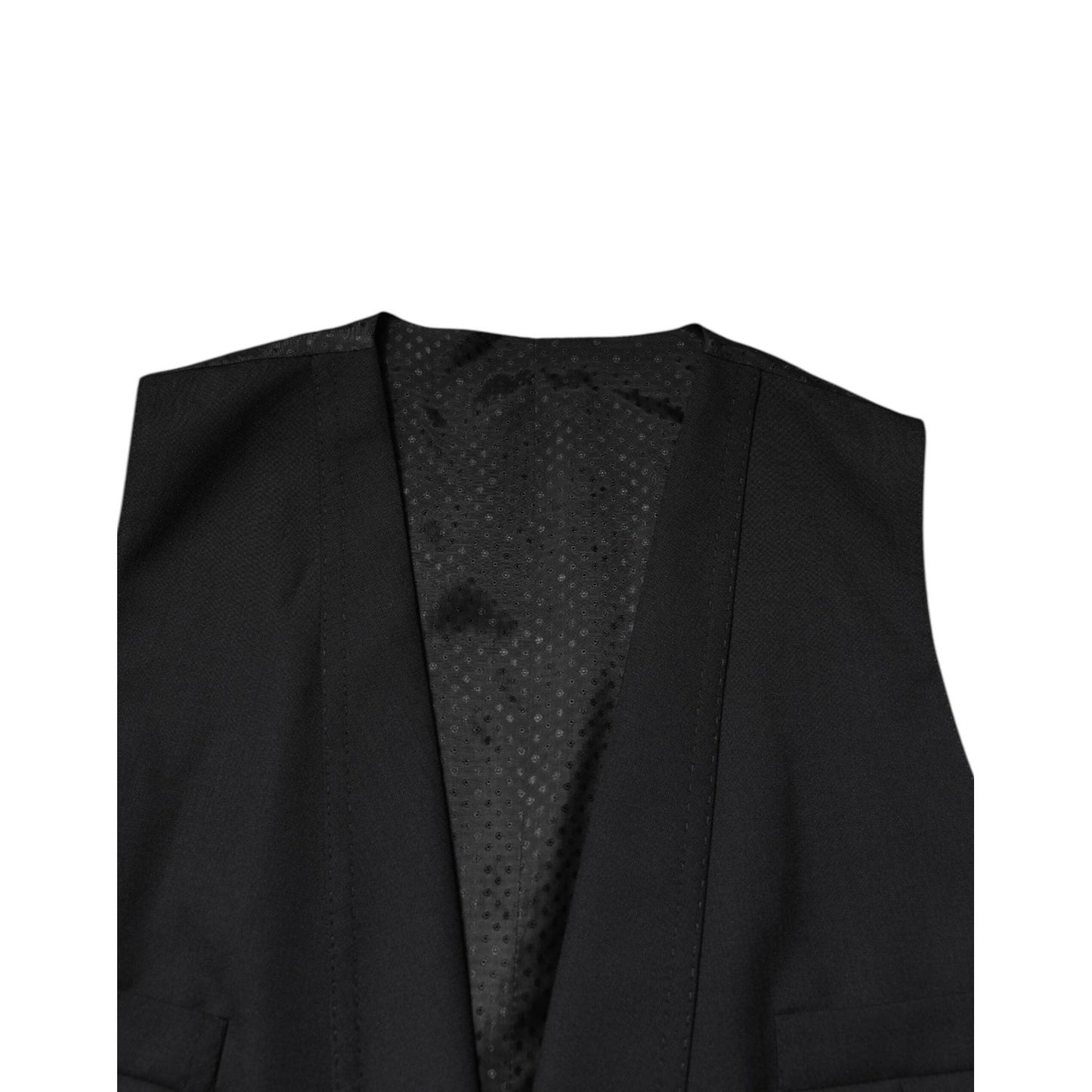 Dolce & Gabbana Black Single Breasted Formal Blazer with Vest KOS2271-46