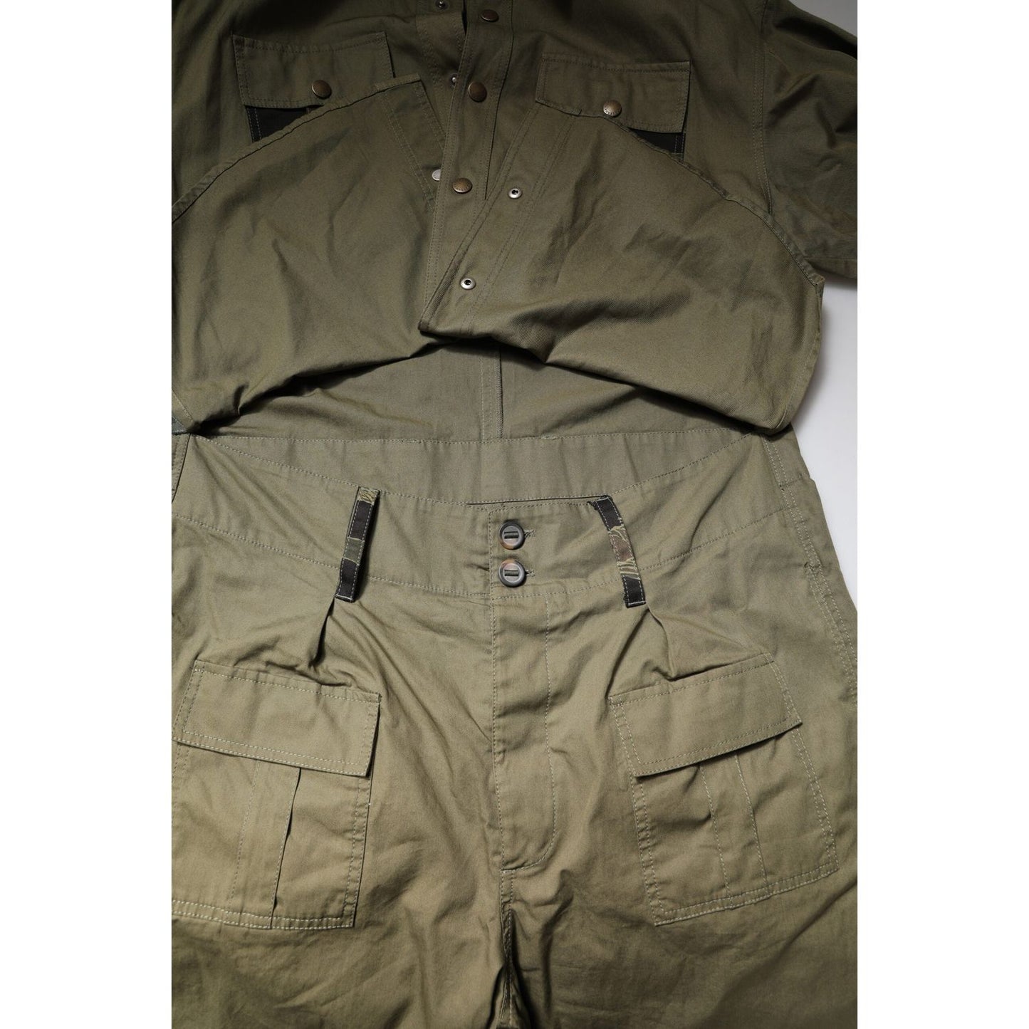 Dolce & Gabbana Brown Cotton Stretch Shirt Pants Casual Set PAN75554-52