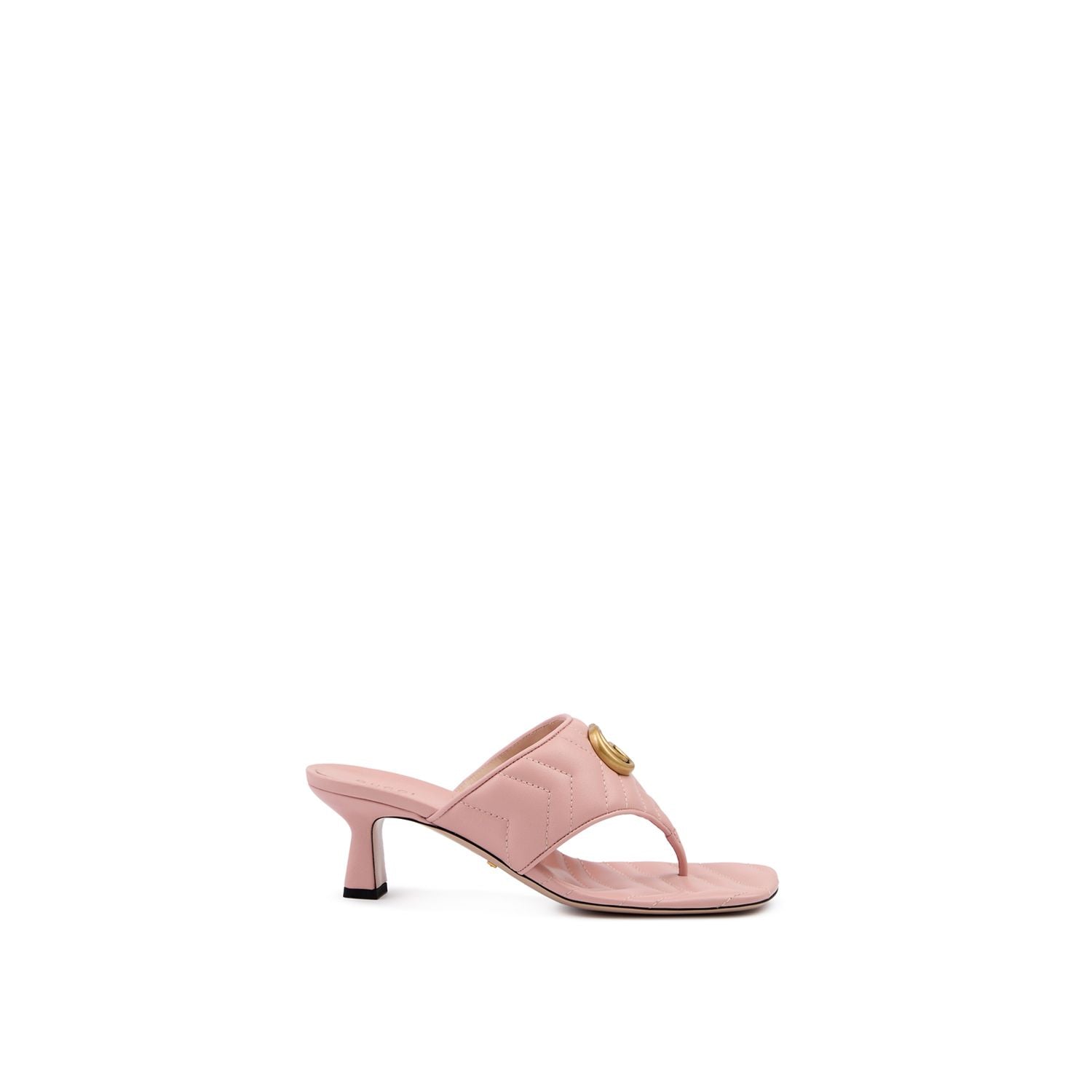 Gucci Mystic Pink Nappa Charlotte Leather Sandals