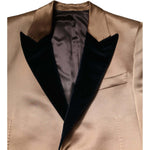 Dolce & Gabbana Brown Silk Single Breasted Trench Coat Jacket KOS2317-48