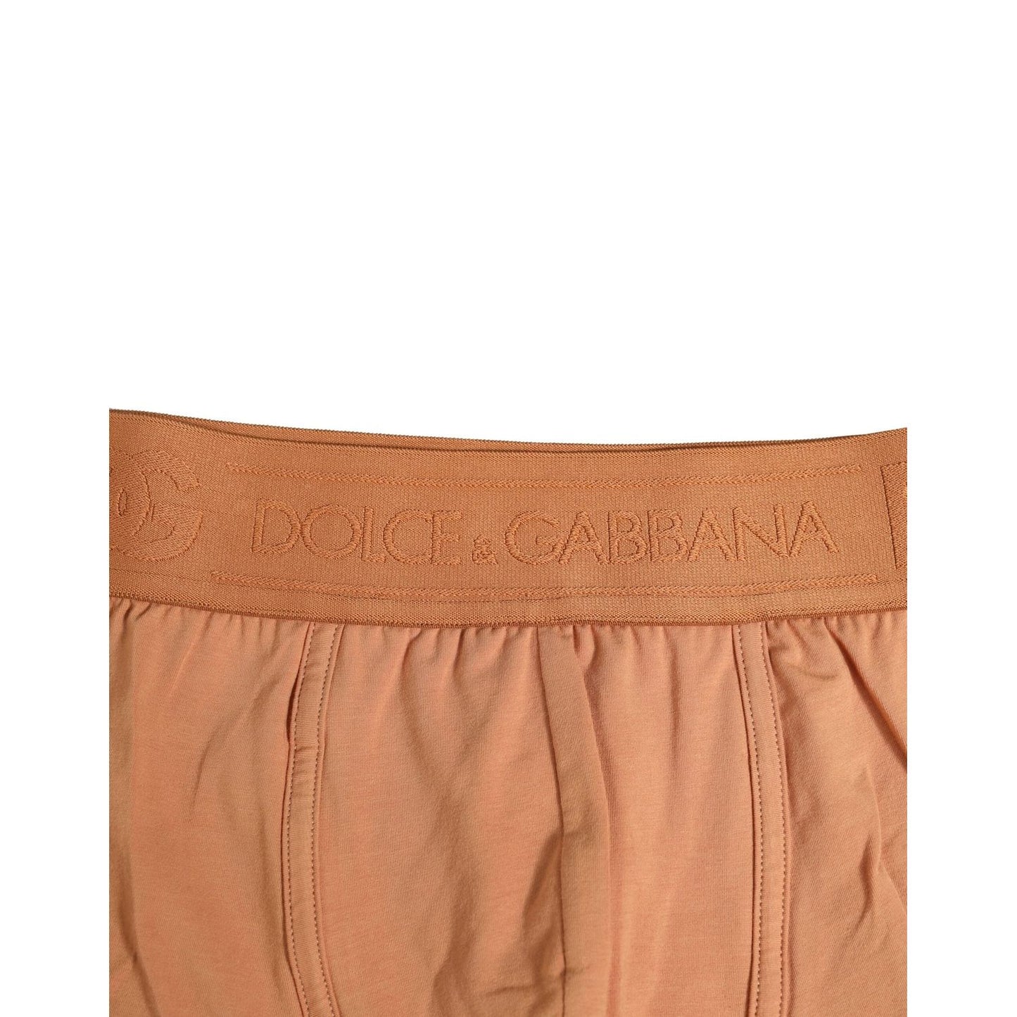 Dolce & Gabbana Brown Cotton Stretch Regular Boxer Underwear BIK1238-4