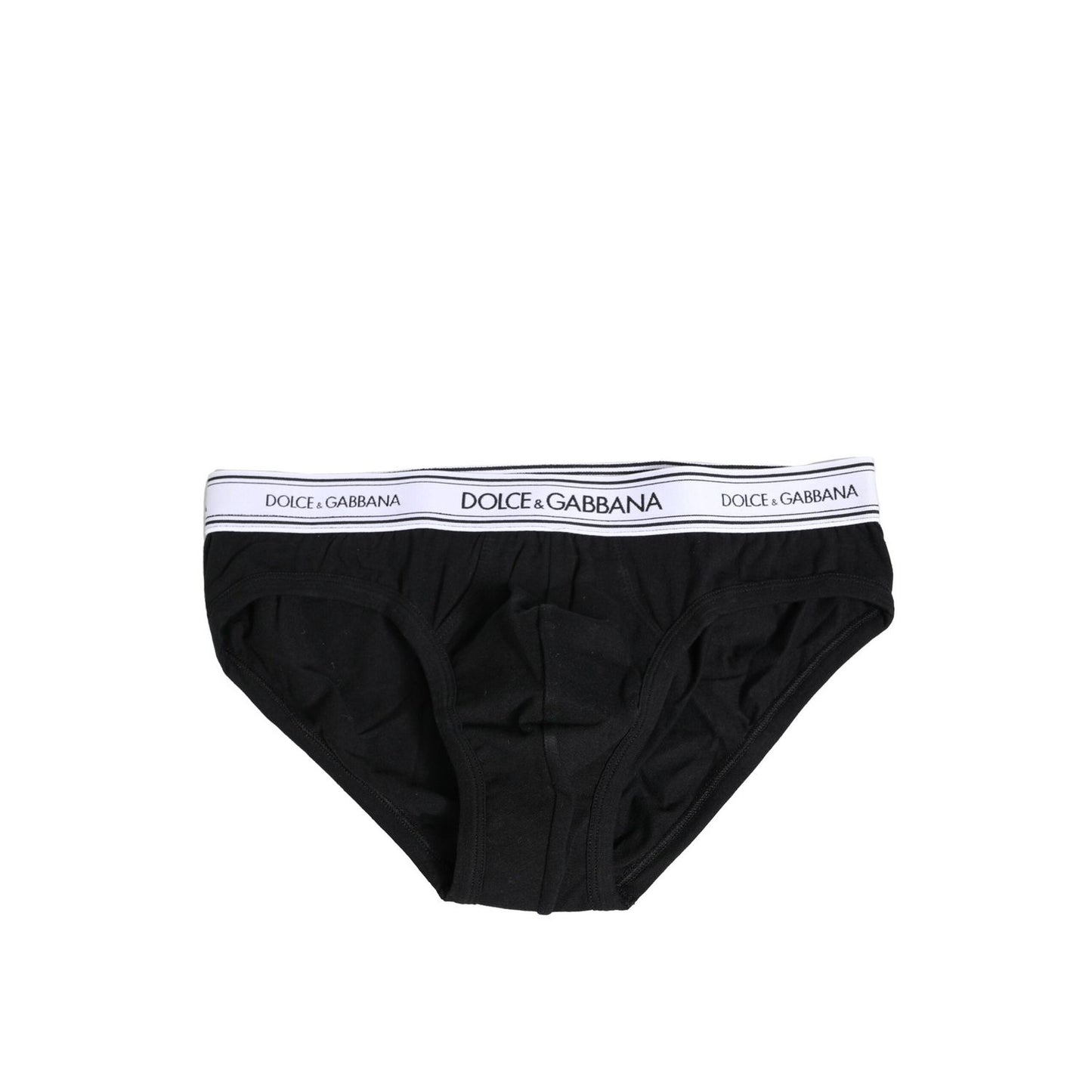 Dolce & Gabbana Black Cotton Stretch Regular Brief Underwear BIK1263-4