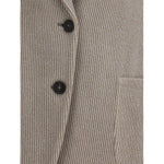 Brunello Cucinelli Ribbed deisgn lurex Jacket BR-M0AZT7511PCXB87-IT40 | M