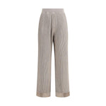 Brunello Cucinelli Ribbed lurex Pants BR-MAZ260299PCXB87-L