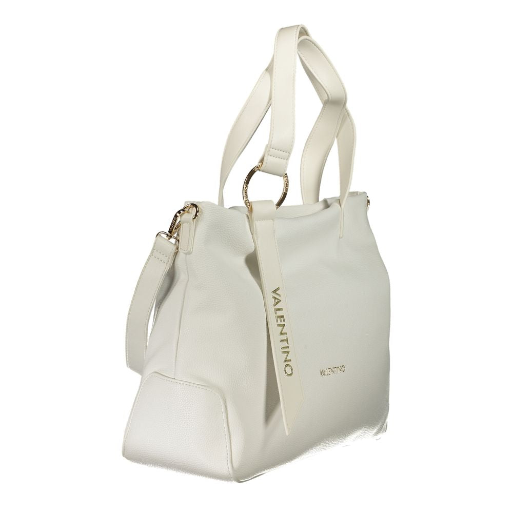 Mario Valentino White Polyethylene Handbag