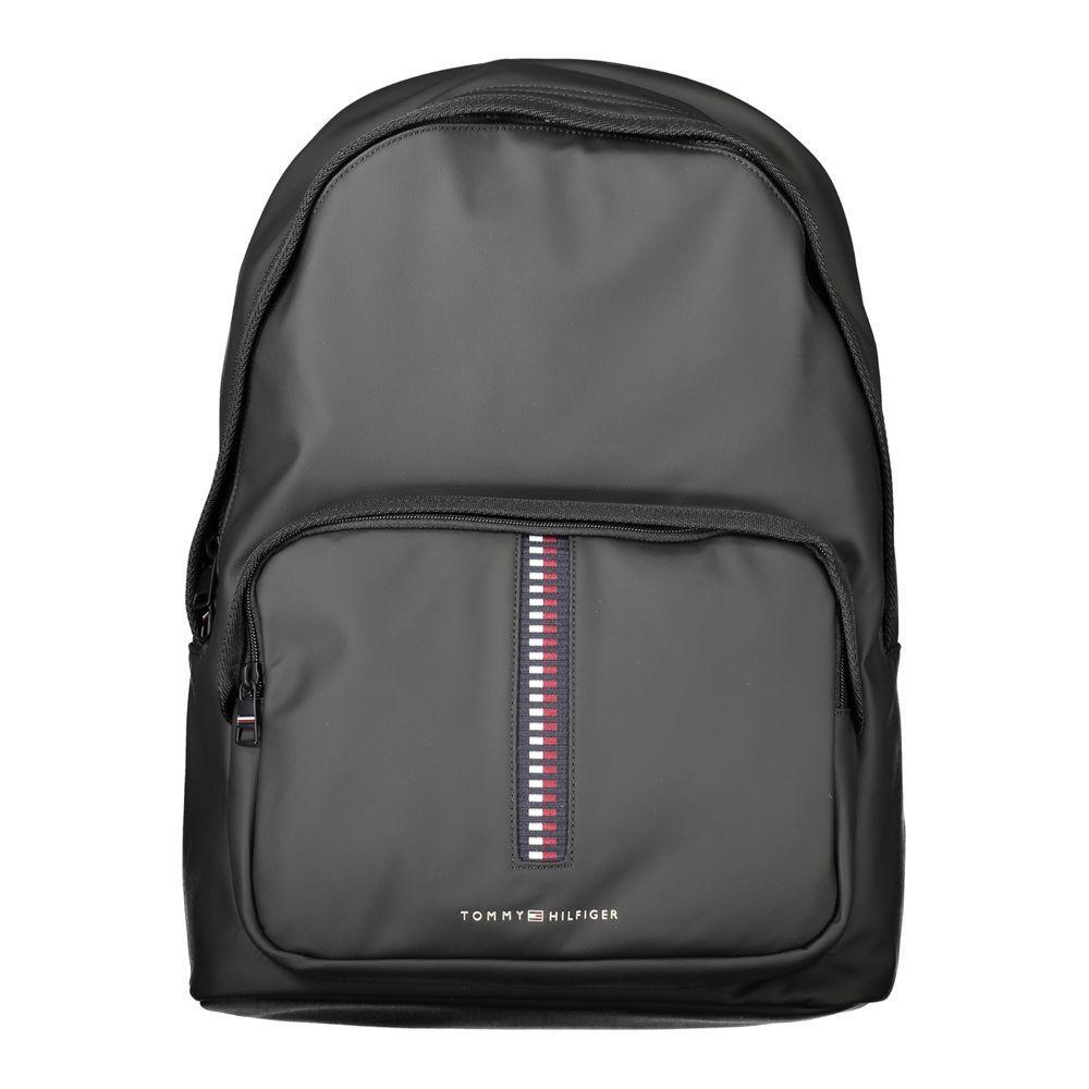 Tommy Hilfiger Black Polyethylene Men Backpack TO-33678
