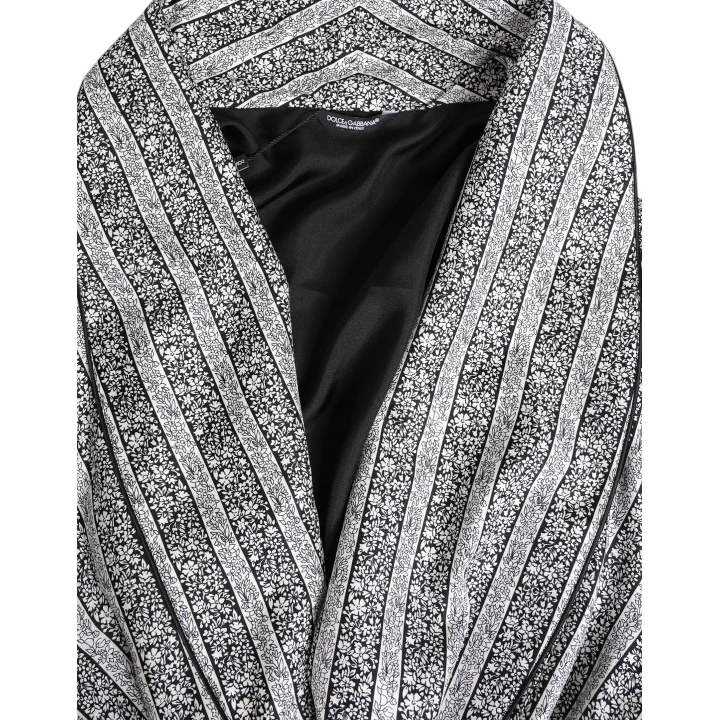 Dolce & Gabbana Multicolor Floral Robe Coat Wrap Jacket JKT41452-44
