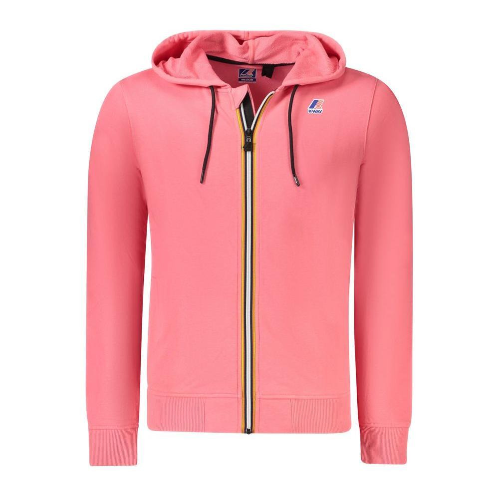 K-WAY Pink Cotton Men Sweater KW-34248-XS