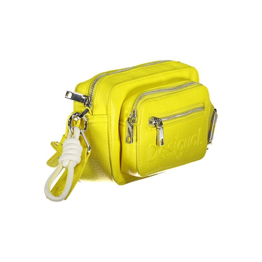 Desigual Yellow Polyethylene Handbag DE-27925