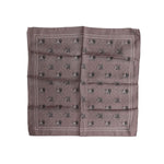 Dolce & Gabbana Brown Animal Print Square Foulard Scarf